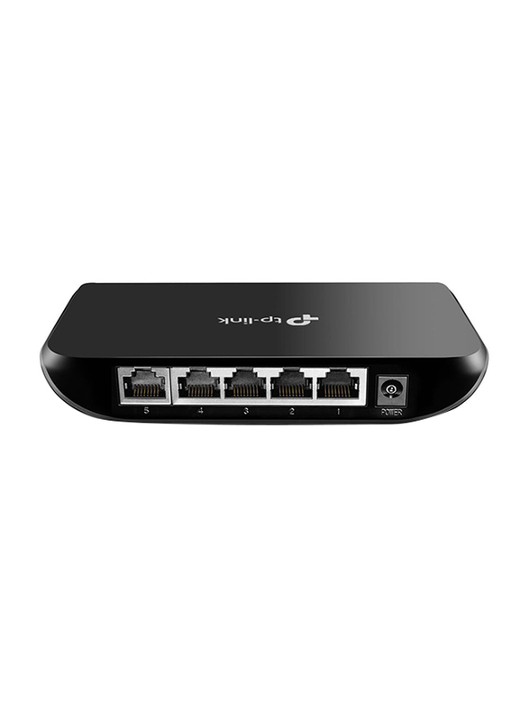 TP-Link TL-SG1005D, 5 Port Gigabit Ethernet Network Switch, Ethernet Splitter, Hub, Desktop and Wall-Mounting, Plastic Case, Plug and Play, Energy-Saving, Black