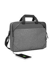 Lenovo Urban Laptop Sleeve for 15.6" Notebook, Water Resistant, Soft Padded Compartments, Extendable Handle, GX40Z50942, Charcoal Grey