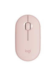 Logitech M350 Pebble Wireless Mouse with Bluetooth or 2.4 GHz Receiver, Silent, Slim Computer Mouse with Quiet Clicks, for Laptop/Notebook/iPad/PC/Mac/Chromebook -Rose