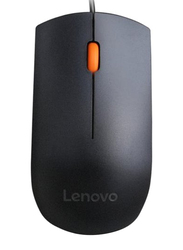 Lenovo 300 Wired Optical Mouse, Black