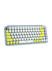 Logitech POP Keys Mechanical Wireless English Keyboard with Customisable Emoji Keys, Daydream Mint