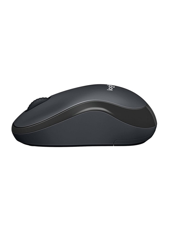 Logitech M220 Silent Wireless Optical Mouse, Charcoal Black