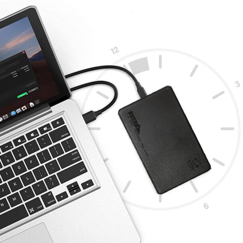 S-Tek SATA To USB 3.0 HDD Portable Case, 2.5-inch, Black