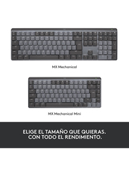 Logitech MX Mechanical Mini Wireless Illuminated English Keyboard, Tactile Quiet Switches, Graphite Black