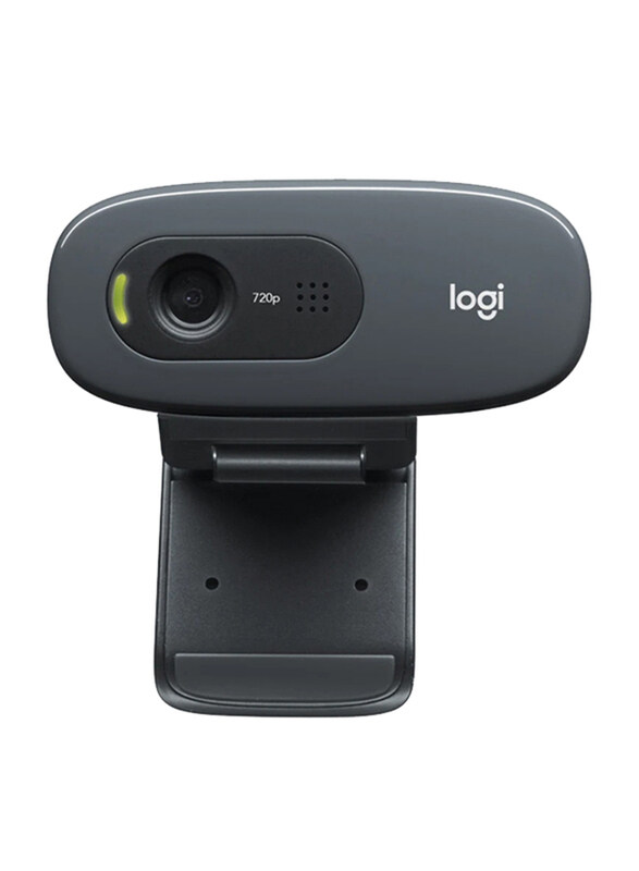 

Universal Logitech C270 HD Webcam for Desktop/Laptop, Black