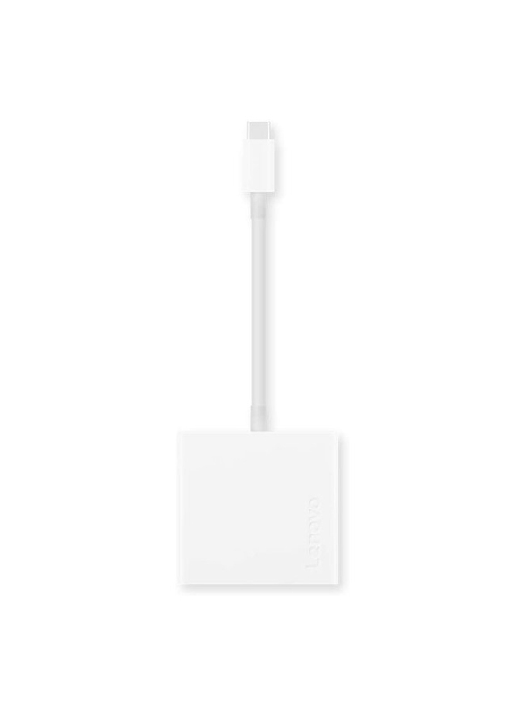 

Universal Lenovo Usb-C 3-in-1 Travel Hub, 4k Hdmi, Vga, Usb 3.0, Gx90t33021, White