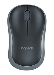 Logitech M185 Wireless Mouse, No software or setup hassles-start, Advanced 2.4 GHz wireless connectivity, 1 AA batteries - Grey