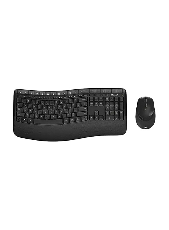 

Microsoft 5050 Wireless Comfort Desktop English Keyboard and Mouse Combo, Black