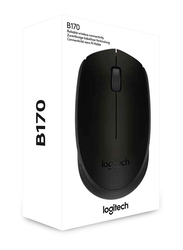 Logitech M171 Wireless Mouse for PC, Mac, Laptop, 2.4 GHz, Optical Tracking, 12-Months Battery Life, Ambidextrous-Black