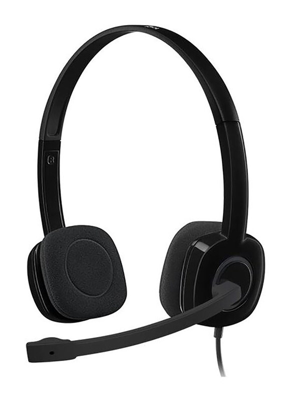 

Logitech Wired On-Ear Stereo Headset, Black
