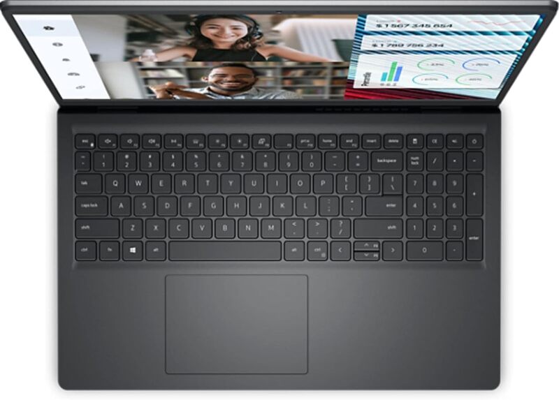 Dell Vostro 3520 Laptop with 15.6''FHD Display, 12th Generation Intel core i7-1255u Processor,8GB DDR4 RAM,512GB SSD,15.6''FHD,Windows 11,English-Arabic Layout,Black