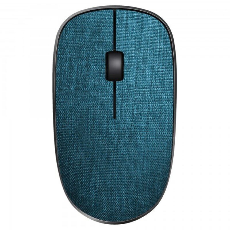 Rapoo M200 Plus Silent Mult-Mode Wireless Mouse,Fabric Material,Bluetooth 3.0/4.0/2.4Ghz 1300 dpi Blue
