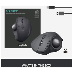 Logitech MX Ergo Wireless Optical Mouse with Trackball, Black