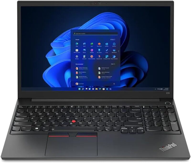 Lenovo ThinkPad E15 Business Laptop with 15.6''FHD Display,12th Generation Intel Core i7-1255U,16GB RAM,512GB SSD,Integrated Graphics,Fingerprint Reader,Windows 11 Professional,English Keyboard,Black