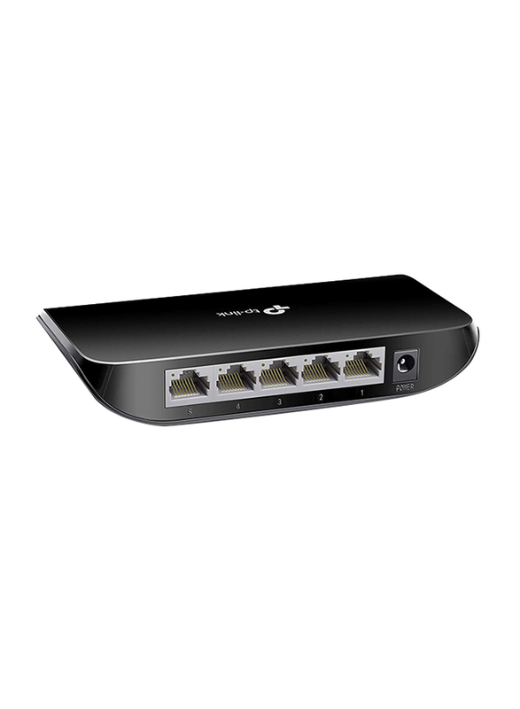 TP-Link TL-SG1005D, 5 Port Gigabit Ethernet Network Switch, Ethernet Splitter, Hub, Desktop and Wall-Mounting, Plastic Case, Plug and Play, Energy-Saving, Black