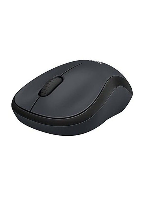 Logitech M220 Silent Wireless Optical Mouse, Charcoal Black