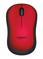 Logitech M220 Silent Wireless Optical Mobile Mouse, Red