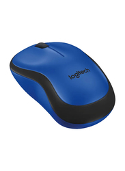 Logitech M220 Wireless Mouse, Silent Buttons, 2.4 GHz with USB Mini Receiver, 1000 DPI Optical Tracking, 18-Month Battery Life, Ambidextrous PC / Mac / Laptop - Blue