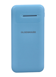 Olsenmark 10000mAh Quick Charge Power Bank with 2 USB Port and Indicator Light, Blue