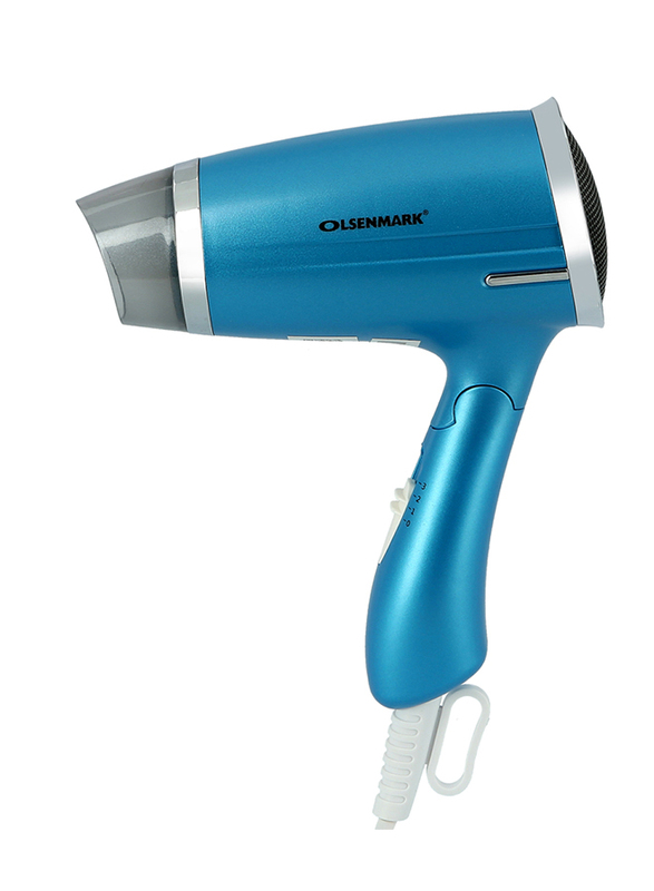 Olsenmark Powerful Hair Dryer, 1400W, OMH4008, Blue/Silver