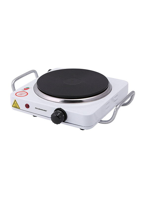 

Olsenmark Electric Hot Plate, 1500W, OMHP2288, White/Black