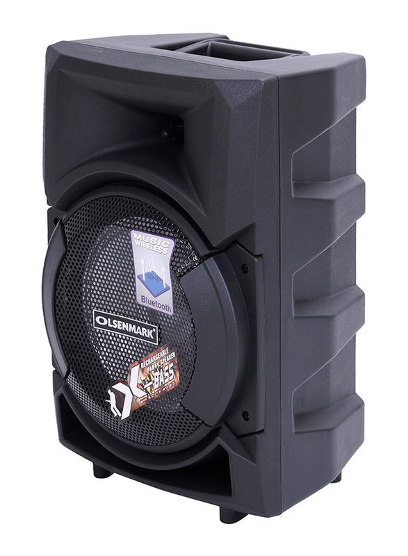 Olsenmark Party Bluetooth Speaker with Remote & Mic, OMMS1178, Black