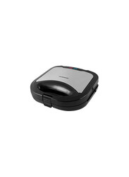 Olsenmark Non-Stick Coated with Overheat Protection Sandwich Maker, 750W, OMGM2321, Silver/Black