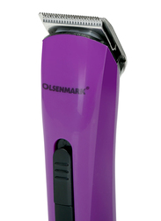 Olsenmark Rechargeable Hair Trimmer, OMTR4047, Purple
