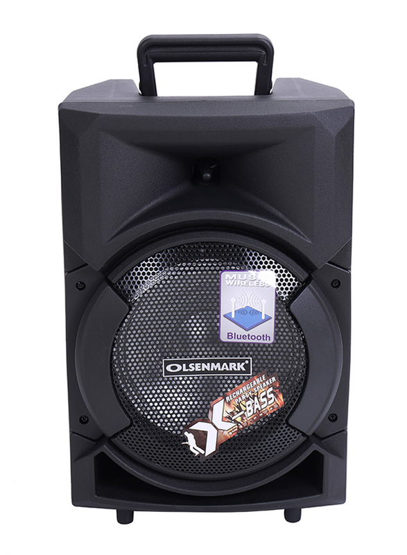 Olsenmark Party Bluetooth Speaker with Remote & Mic, OMMS1178, Black
