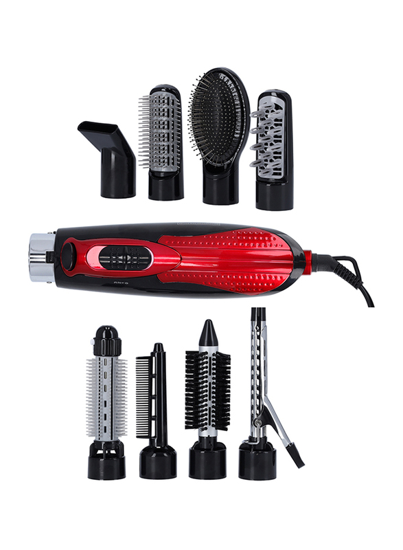 Olsenmark 9-in-1 Multi Function Hair Styler, OMH4029, Black/Red