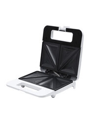 Olsenmark 2 Slice Sandwich Maker with Non-Stick Coating, OMSM2404, White