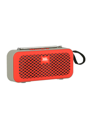 Olsenmark Portable Wireless Speaker with USB, OMMS1212, Orange/Grey