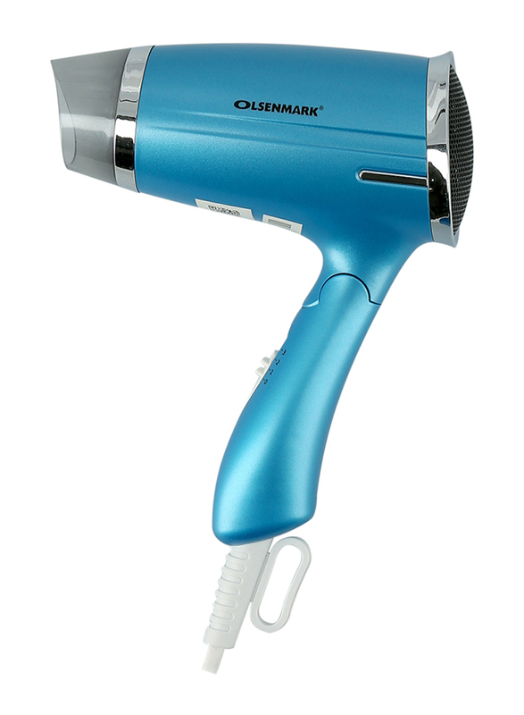 Olsenmark Powerful Hair Dryer, 1400W, OMH4008, Blue/Silver