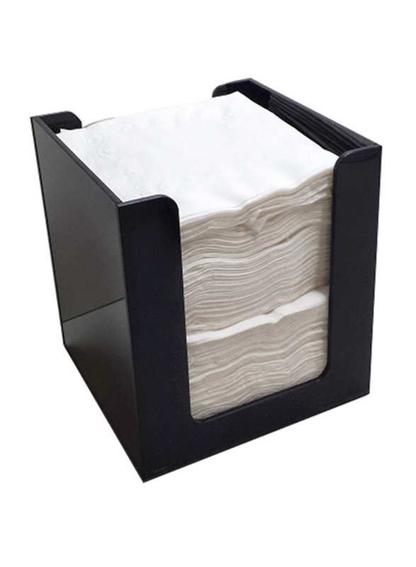 2-Piece Plastic Napkin Holder, Black