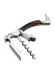 Utopia Stainless Steel Laguiole Corkscrew, Silver/Brown
