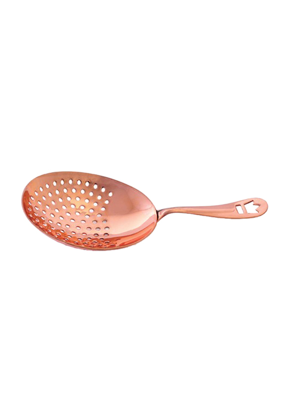 Cocktail Kingdom Premium Stainless Steel Julep Copper Strainer, Copper Brown