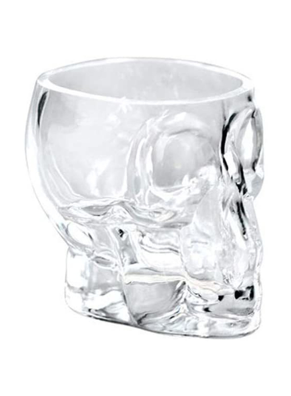 Artis UK 3oz Glass Tiki Mini Skull Cocktail Glass, Clear
