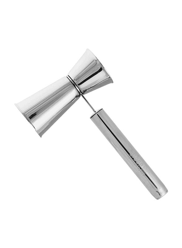 Urban Bar 25/50ml Stainless Steel Hammer Jigger, Silver