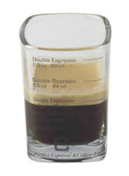 Concept Art 60ml Glass Espresso Shot Glass, Clear