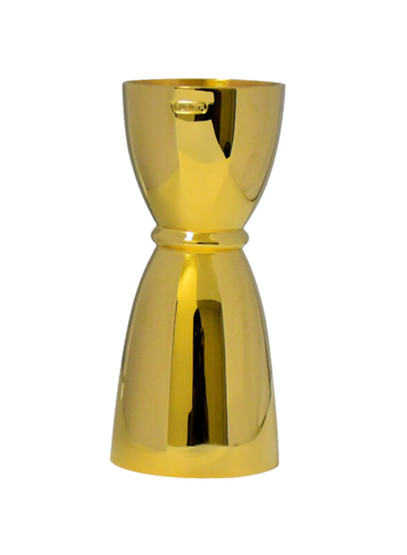 

Sekura 43/28ml Stainless Steel Japanese Style Bell Jigger, Gold