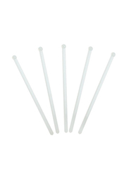 Crossbow 100-Piece 15.3cm Plastic Drink Stirrer with Ball Head, Clear