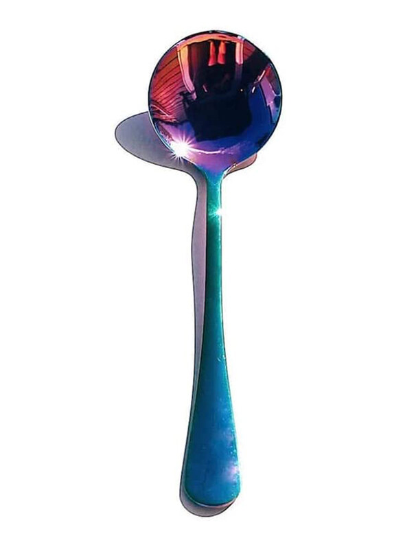 

Generic Stainless Steel Rainbow Cupping Spoon, Multicolour