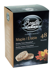 Bradley Smoker Maple/Erable Flavoured Bisquettes, 48 Piece, Brown