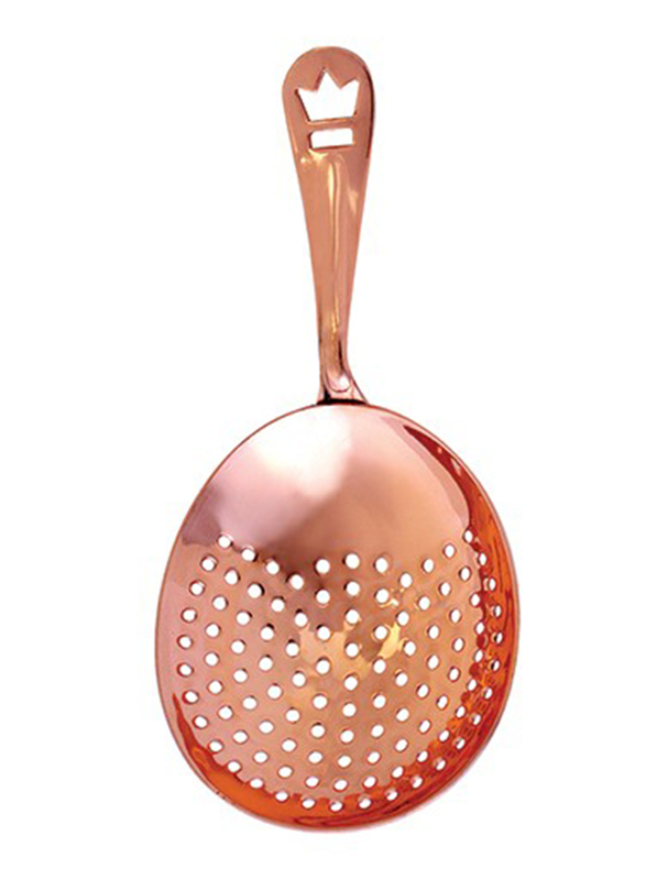 Cocktail Kingdom Premium Stainless Steel Julep Copper Strainer, Copper Brown