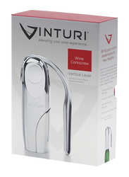 Vinturi V9031 Vertical Lever Corkscrew, Silver