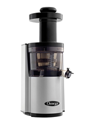 Omega Vertical Low-Speed Juicer, VSJ843RS, Silver Finish