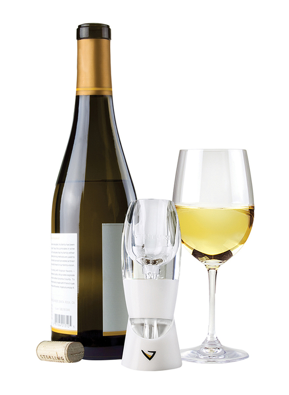 Vinturi V1020 White Wine Aerator, White/Clear