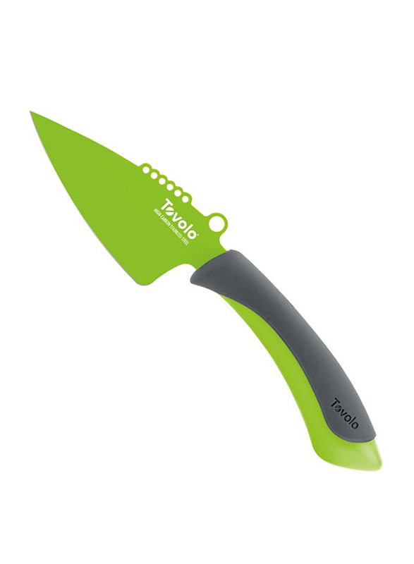 توفولو سكين حمضيات مريح من الفولاذ الكربوني من قطعتين، أخضر / أسود