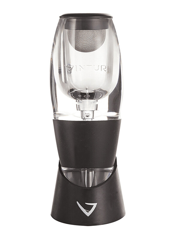 

Vinturi V1010 Red Wine Aerator, Black/Silver