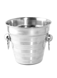 Steel Ice Bucket without Lid, 12 x 13cm, Silver